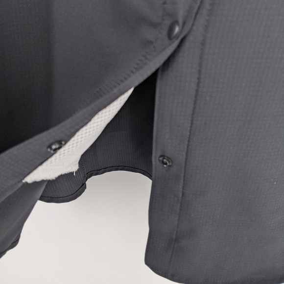 Columbia PFG Fishing Shirt Omni Shade Vented Snap Button Black Outdoor Hiking 2X - Picture 8 of 10